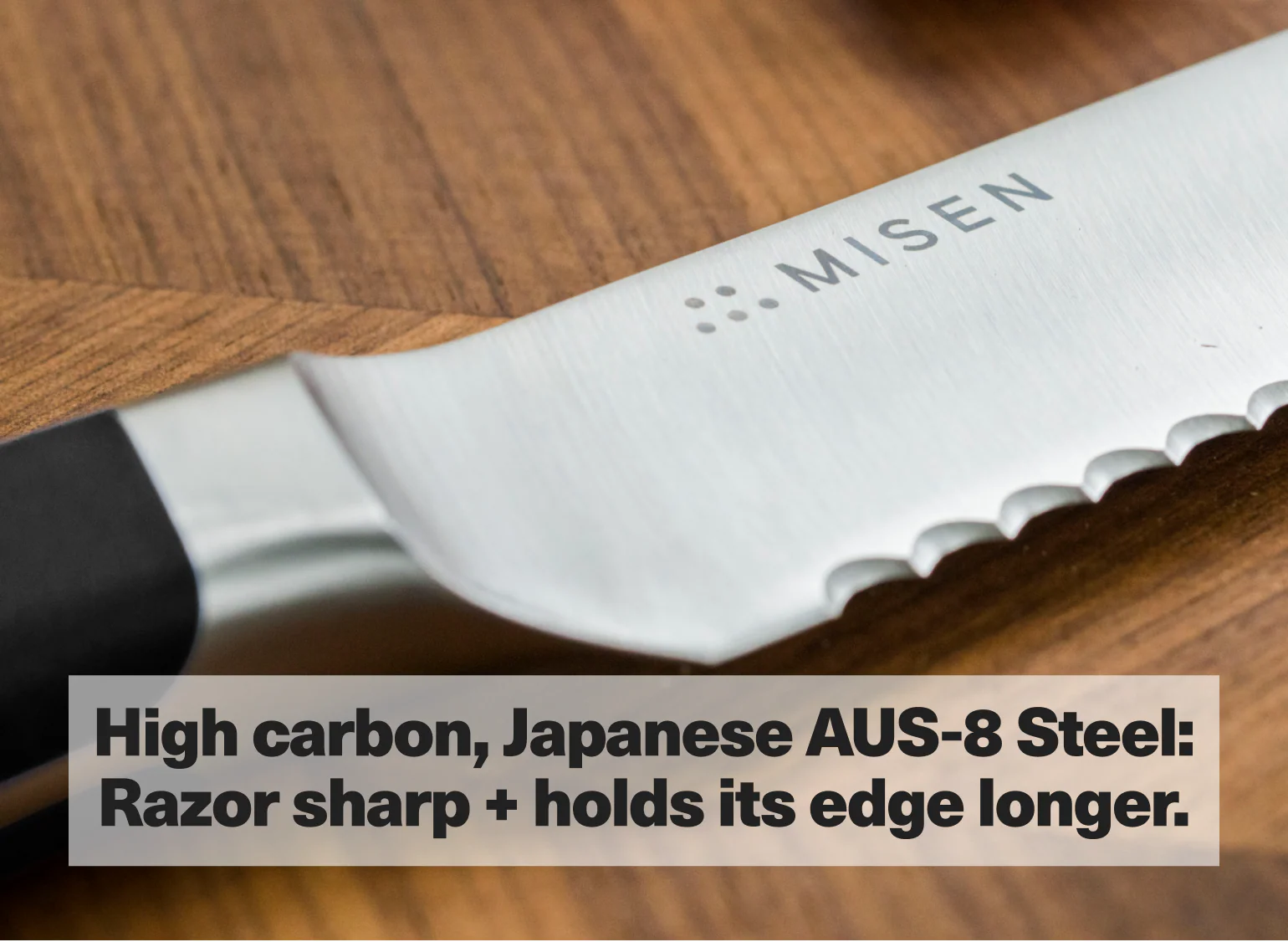 5 inch Serrated Knife - AUS-8 - Final Sale - Image 5